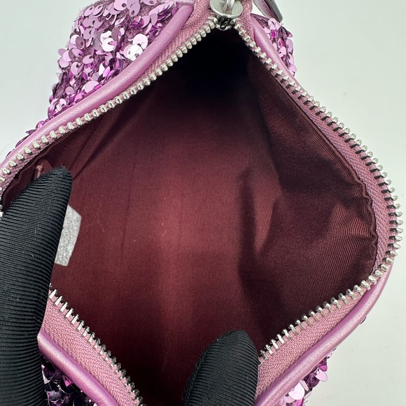 NWOT Coach Nolita Barrel Bag in purple/lilac sequins. Style J2322-CQ589 - Picture 6 of 14